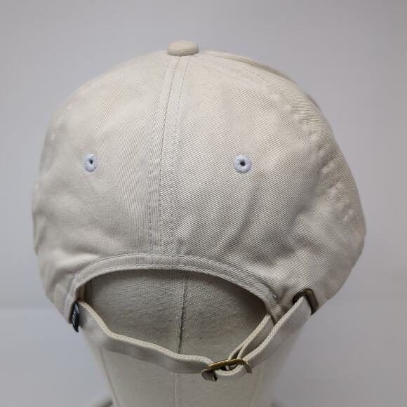HUF Slideback Baseball Cap Beige One Size Adjustable Embroidered 6 Panel - Picture 6 of 10